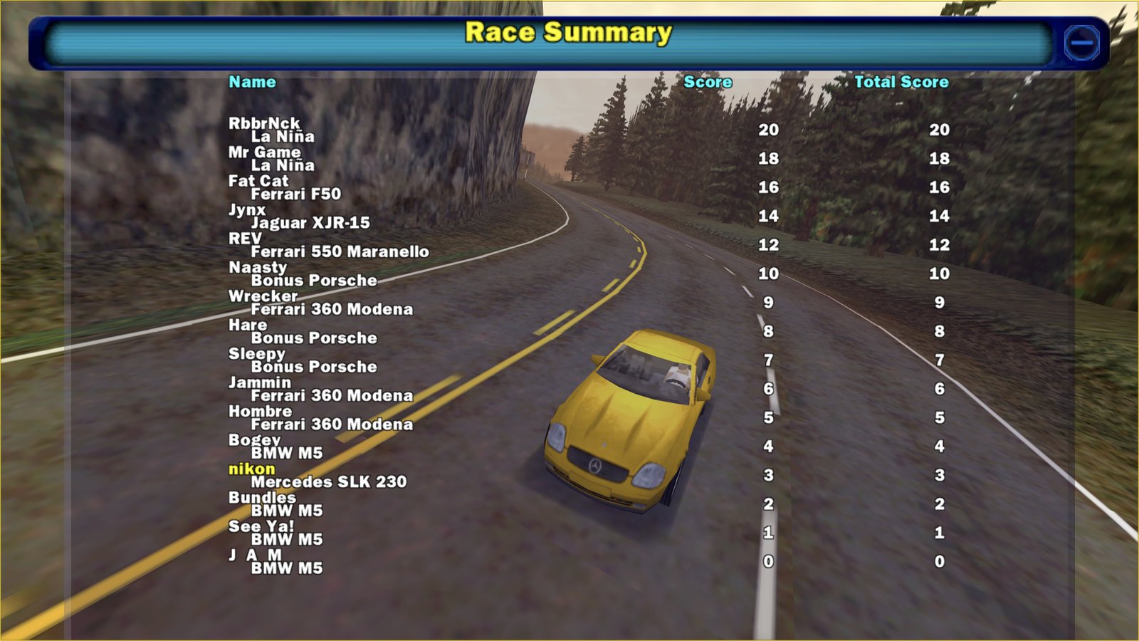 AI drivers have always wanted to beat the player