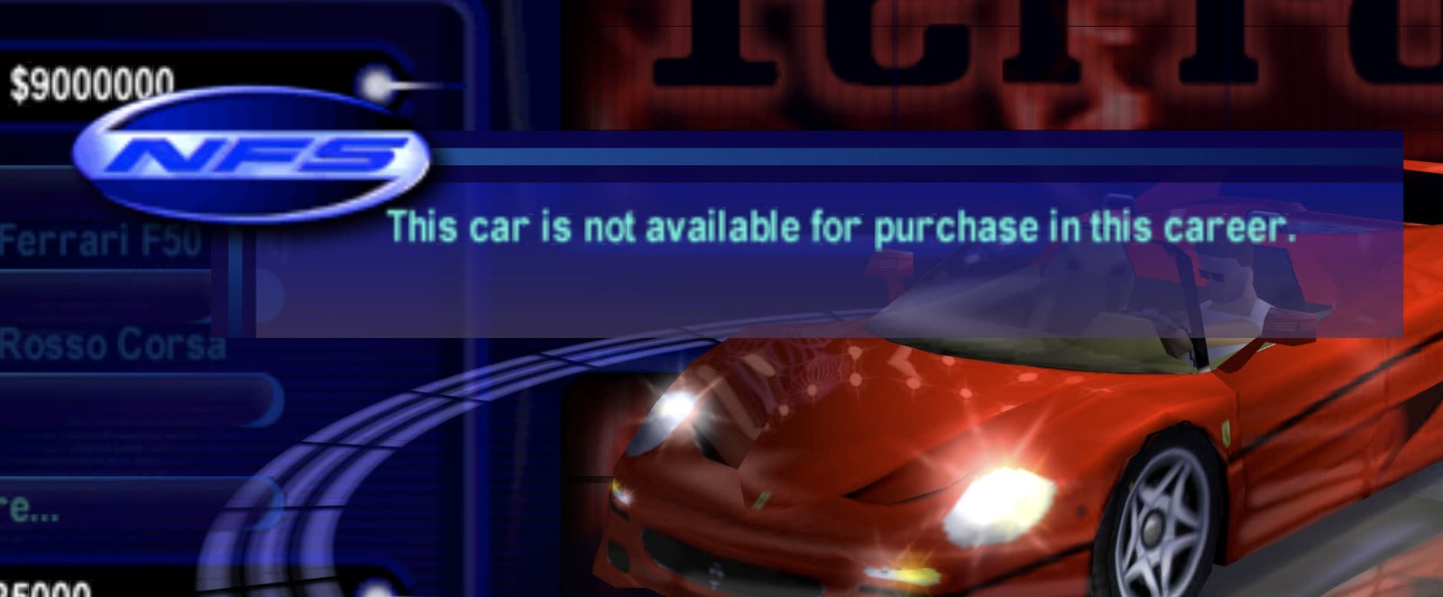Attempting to purchase a restricted car